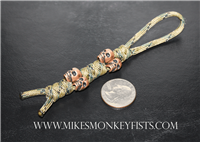 Paracord Lanyards with Metal Skull Beads