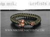 Custom Paracord Bracelet with Metal Skull Beads