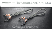 Paracord Lanyards with Copper Skull Beads (2)
