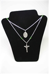 Ouf Lady of Guadalupe Cross-Medal Necklace