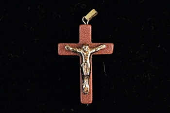 Brown Goldstone Cross With Corps