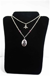 Holy Spirit & First Communion Medal Necklace with Swarovski Elements