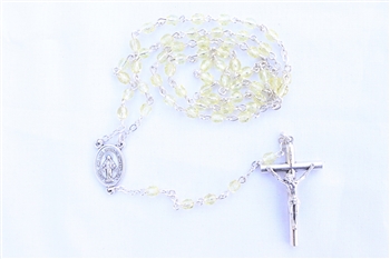 Yellow Crystal Rosary