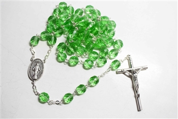 Green Crystal Rosary