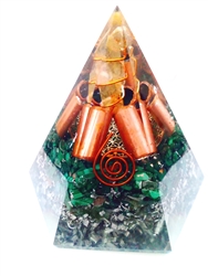 heart Chakra - Orgone pyramid - jade (5G)