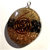 copper tourmaline  protection orgone pendant