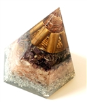 6 pointed  amethyst & rose quartz Extra  Large Pyramid - (4G/5G) protector