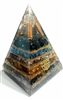SUPER TRIPPLE 2 Nubian Orgone Nibiru, Lapis, Rose quartz, Amethyst, STERLING SILVER  Pyramid - Calms the home and nervous system