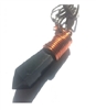 Copper coil shungite pendant