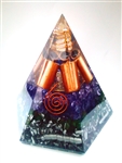 Third Eye Chakra - Orgone pyramid - lapis lazuli and pyrite (5G)