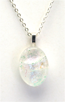 Dichroic glass pendant.  Handmade on Maui Hawaii fused glass