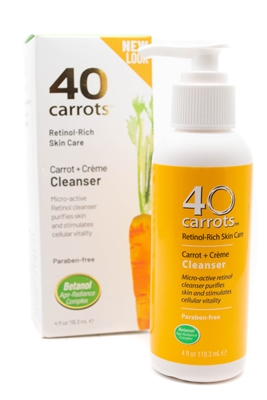 40 Carrots  carrot + creme Cleanser 4 Fl Oz.