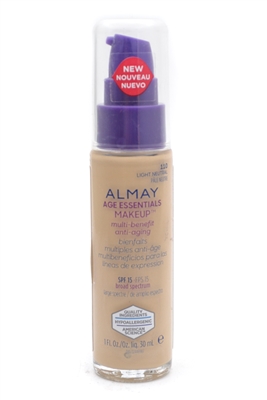 Almay Age Essentials Makeup SPF15 110 Light/Neutral  1 fl oz