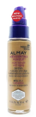 Almay Age Essentials Makeup SPF15 150 Medium Cool 1 Fl Oz.