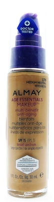 Almay Age Essentials Makeup SPF15 170 Medium Neutral 1 Fl Oz.