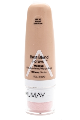 Almay Best Blend Forever Makeup, SPF40, 110 Ivory  1 fl oz