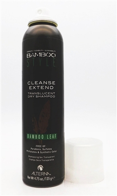 Alterna Bamboo Style Cleanse Extend Translucent Dry Shampoo Bamboo Leaf 4.75 Oz.
