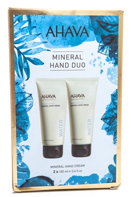 AHAVA Elements of Love Mineral Hand Cream Duo with Active Dead Sea Minerals  2x 3.4 fl oz