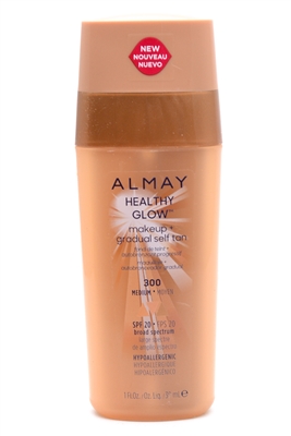 Almay Healthy Glow Makeup + Gradual Self Tan SPF20 300Medium 1 fl oz