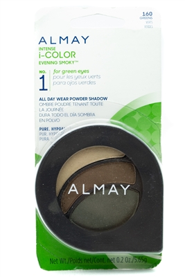 Almay Intense i-Color Evening Smoky NO.1 for green eyes, 160 Greens  .2oz