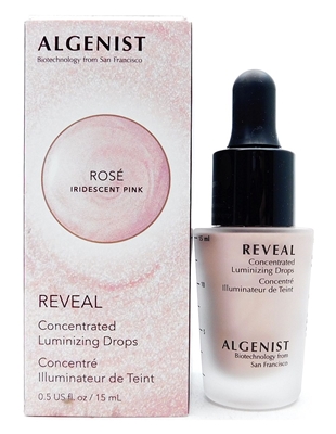 Algenist REVEAL Concentrated Luminizing Drops ROSE .5 Fl Oz.