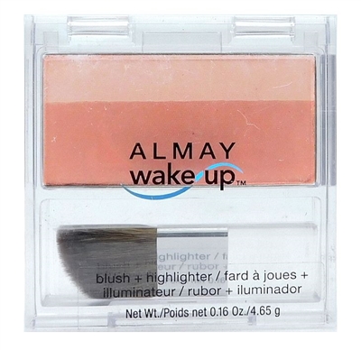 Almay Wake Up Blush + Highlighter 020 Rose .16 Oz.