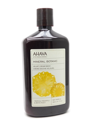 Ahava Mineral Botanic Velvet Body Lotion, Tropical Pineapple and White Peach  13.5 fl oz