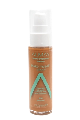Almay MAKE MYSELF CLEAR Complexion Liquid Makeup, 810 Almond   1 fl oz