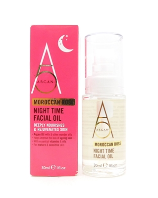 Argan Plus - Moroccan Rose Night Time Facial Oil 1 Oz