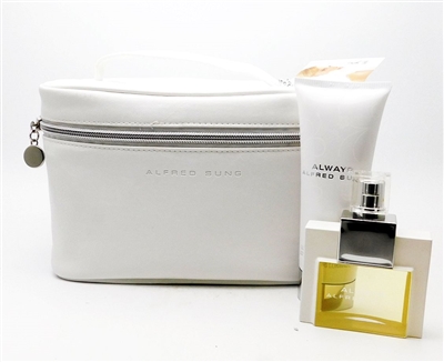 Alfred Sung Always Bag Set: Eau De Parfum Spray 1.7 Fl Oz., Luminous Body Lotion 3.3 Fl Oz.