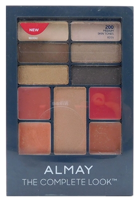 Almay The Complete Look 200 Medium: Shadow .04 Oz., Blush .13 Oz., Lipstick .03 Oz., Lip Gloss .03 Oz.