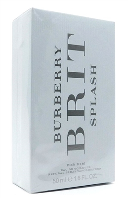 Burberry BRIT Splash For Him Eau de Toilette Spray 1.6 Fl Oz.
