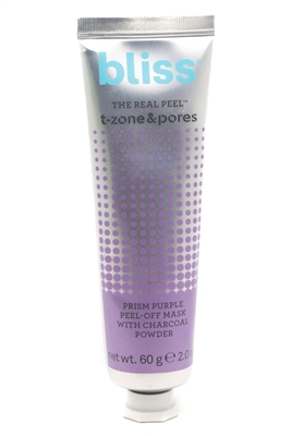 Bliss T-zone & Pores PRISM PURPLE Peel-Off Mask with Charcoal Powder  2oz