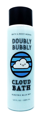 Bath & Body Works Doubly Bubbly Cloud Bath Electric Blue Sky 12 Fl Oz.