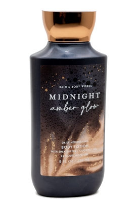 Bath & Body Works MIDNIGHT AMBER GLOW Shea Butter & Coconut Oil Body Lotion  8 fl oz