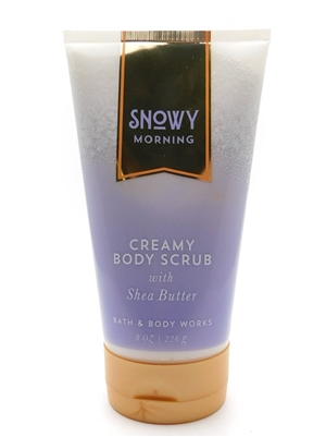 Bath & Body Works Snowy Morning Creamy Body Scrub w/ Shea Butter  8 oz