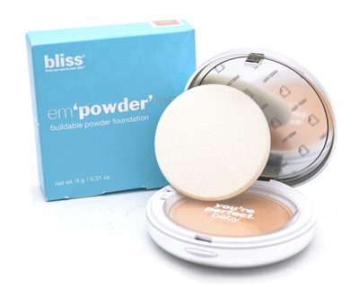 bliss em'Powder'me Buildable Powder Foundation, Shell  .31 oz