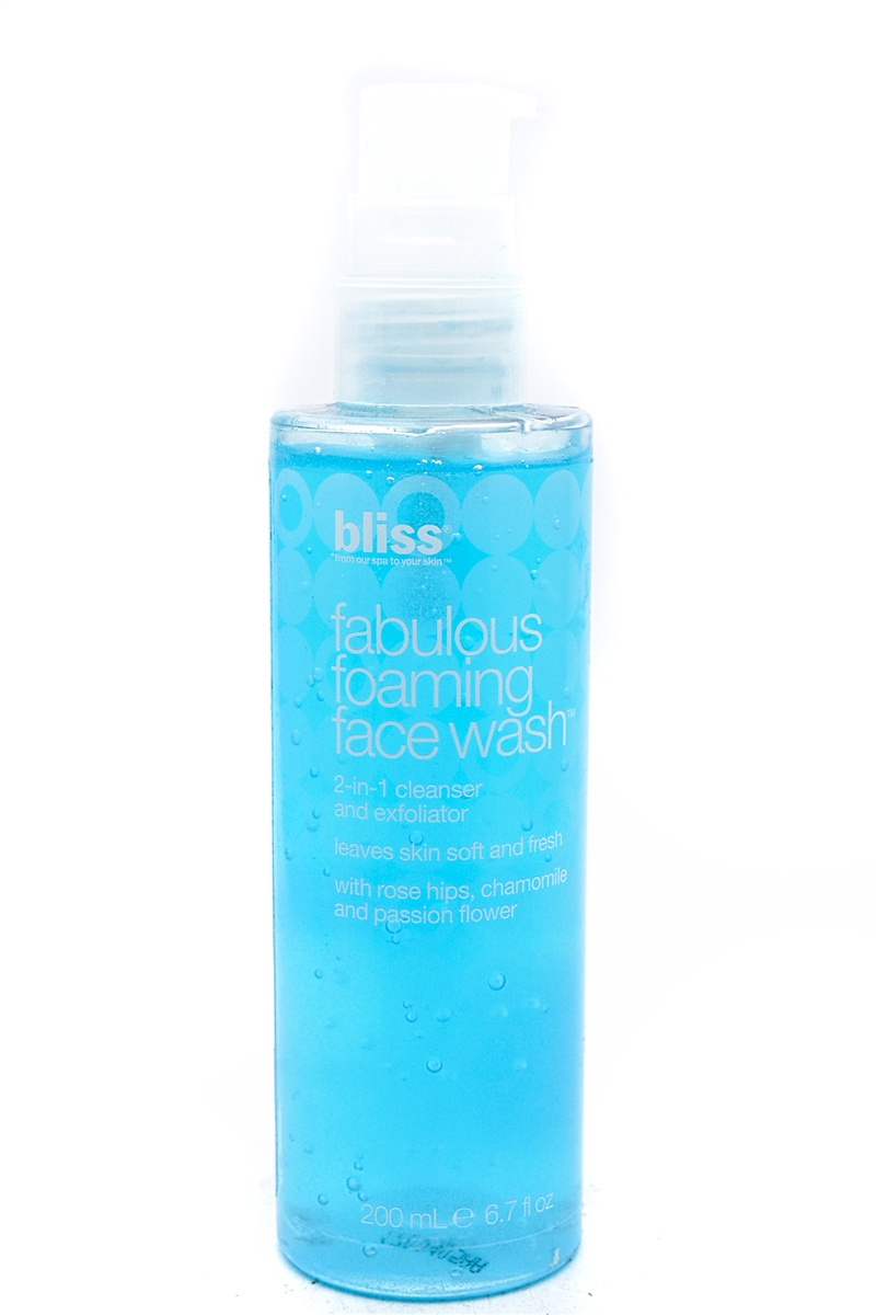 bliss Fabulous Foaming Face Wash 2 in 1 Cleanser and Exfoliator 6.7 fl oz