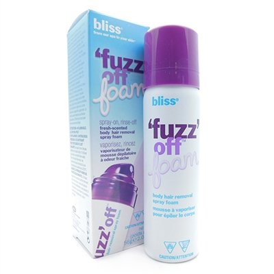 bliss Fuzz Off Foam Body Hair Removal Spray Foam 2 Oz.