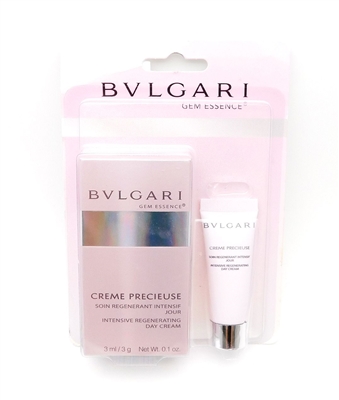 BVLGARI Gem Essence Creme Precieuse Intensive Regenerating Day Cream .1 Oz.