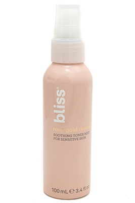 Bliss ROSE GOLD RESCUE Soothing Toner Mist for Sensitive Skin  3.4 fl oz