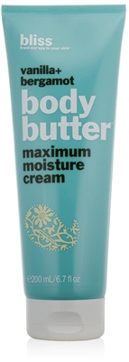 Bliss Vanilla + Bergamot maximum Moisture Cream 6.7 Oz