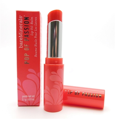 Bare Mineral Pop Of Passion Lip Oil-Balm Punch Pop .11 Oz.