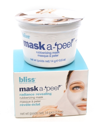 bliss Mask A-'Peel' Radiance Revealing Rubberizing Mask  .5 oz
