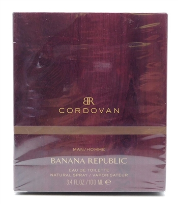 Banana Republic CORDOVAN Man Eau De Toilette 3.4 Fl Oz.