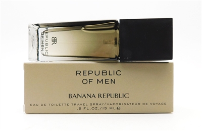Banana Republic Republic Of Men Eau De Toilette Travel Spray .5 Fl Oz.