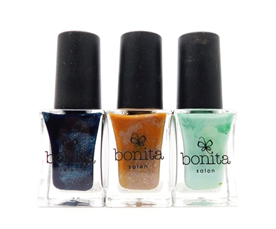 Bonita Salon Nail Lacquer set of 3: Starry Night, Da Vinci Code, Dali's Memory (each .5 Fl Oz.)