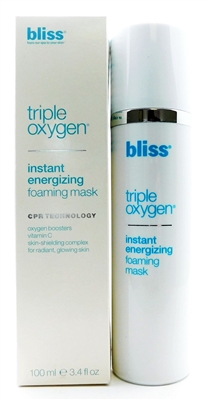 bliss Triple Oxygen Instant Energizing Foaming Mask 3.4 Fl Oz.