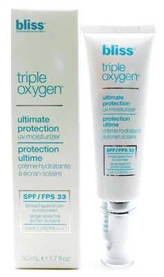bliss Triple Oxygen Ultimate Protection UV Moisturizer SPF 33  1.7 Fl Oz.