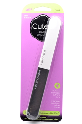 Cutex 3-way Professional Buffer, 3 Surfaces to Smooth, Buff, and Shine